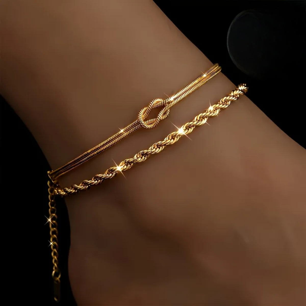 LEGAME - Coppia di bracciali con nodo intrecciato